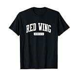 Red Wing ミネソタ MN ヴィンテージ アスレチック スポーツデザイン Tシャツ