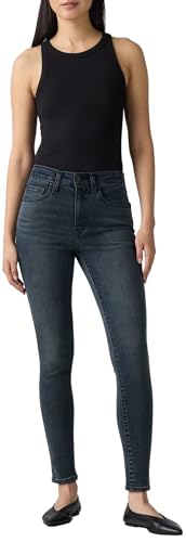 Levi's Damen Jeanshose 721 mit Stretch-Anteil, Skinny Fit, Schwarz (Exit Stage Left), W28/L28 – Ansicht 1