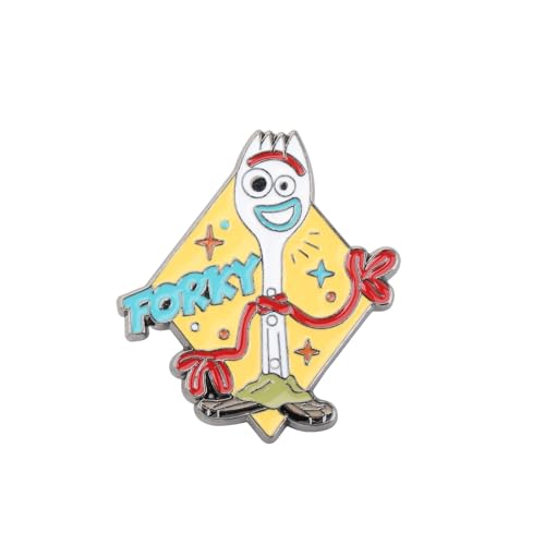 Image of KEYCHIN Funny Forky Brooch Forky Lover Gifts Forky Fans Enamel Pin Forky Cartoon Jewelry