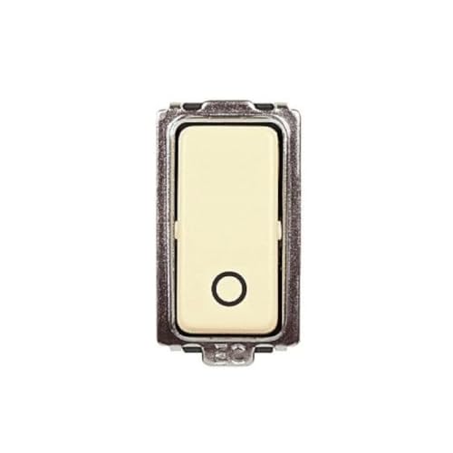 Modulo pulsante unipolare, serie Tondo', bianco, compatibile con BTicino Magic
