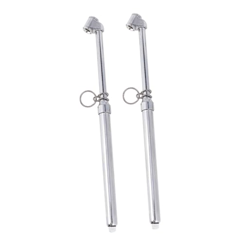 Unomor 2-Pack Tire Pressure Gauge Accurate Mechanical Air Gage for Car Chrome Plated Metal Portable