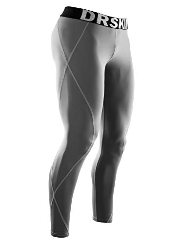 DRSKIN Men’s Compression Cool Dry Sports Tights Pants Baselayer Running Workout Active Leggings