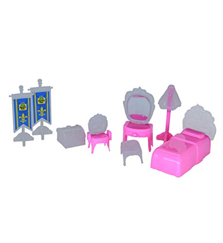 Castelo da Princesa do Gelo Azul e Rosa com Boneca e Acessórios para Crianças – Samba Toys
