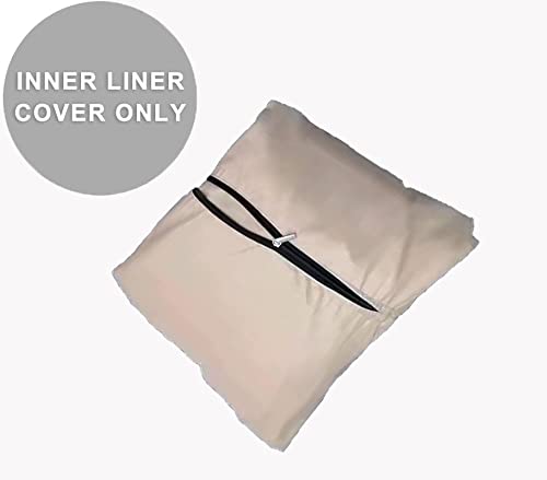 WUJAFCW Lazy Sofa Sitzsack Liner Ersatzabdeckung einsetzen, Innenfutter for Sitzsack-Stuhlbezüge, Große… – Bild 3