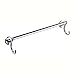 Ginger Circle Towel Bar with Hooks (18 Inch) Solid Brass Bathroom Towel Holder, Two Towel Hooks, Polished Chrome