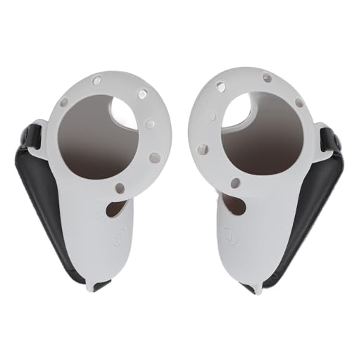 Protector de Controlador de Silicona VR, Ajuste, Correa Ajustable Liviana, Cubierta de Empuñaduras de Controlador VR, Evita Resbalones para Accesorios VR (Gray)