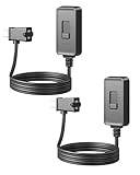 DEWENWILS Table Lamp Dimmer Switch Dimmable LED/CFL Lights, and Incandescent Bulbs, Full Range Slide Control, 6.6 ft Extension Cord, UL Listed, Black, 2 Pack