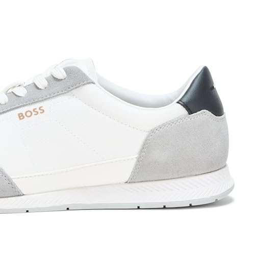 Image of BOSS Men's Titanium Low Profile Leather Sneaker
