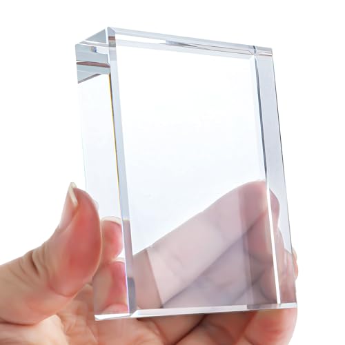 H&D Hyaline & Dora Clear Crystal Rectangle Paperweight Glass Decorative Paper Weights For Office Desk cover