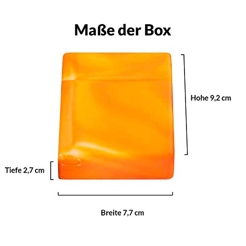 kogu Set mit 6 Zigarettenboxen für 25 Zigaretten - Bunte Zigarettenetuis ohne Steg, marmoriert – Bild 4