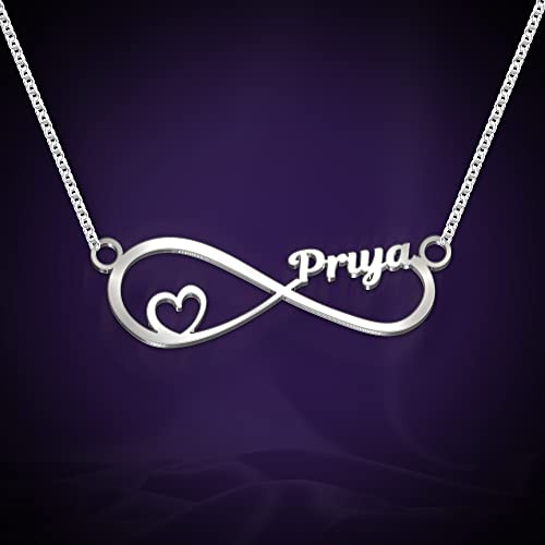 Buy Dreamrax Infinity Priya Name Silver 