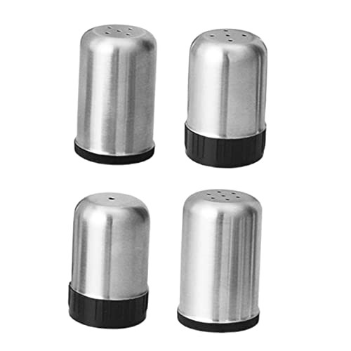 CIYODO 4pcs Stainless Steel Condiment Jars Multi-seasoning Organizer for Home/outdoor Bbq