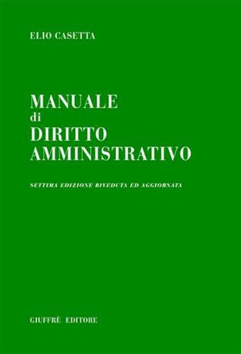Manuale di diritto amministrativo Manuale di diritto amministrativo
