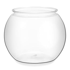 ULTECHNOVO Clear Plastic Fish Bowls Vase, Round Bubble Vase Plant Container, Globe Goldfish Bowl for Wedding Party Event, Office Home Decor, Diameter 6″