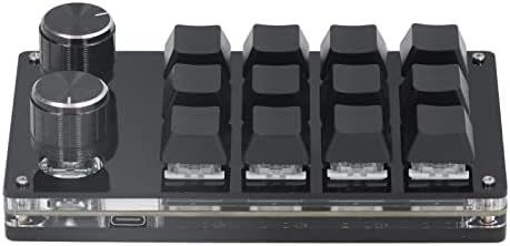 SinLoon Mini Makro-Tastatur 6 Tasten + Drehknopf - RGB Mechanische Gaming-Tastatur
