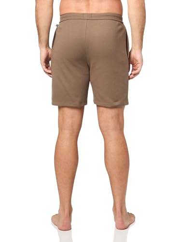 Image of BOSS Men's Waffle Contrast Logo Lounge Shorts