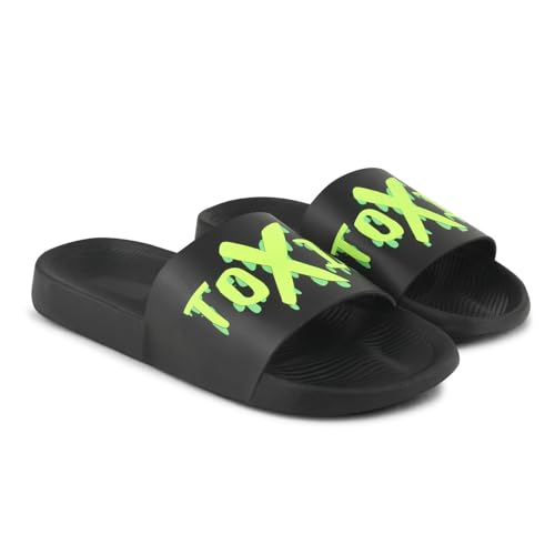 Image of PERY-PAO Sliders Mens White, Black, Grey, Sky blue Design Toxic, Spider, Dope, Panda Printed Flip Flop & Slippers