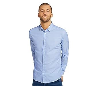 TOM TAILOR Heren slim fit hemd met structuur