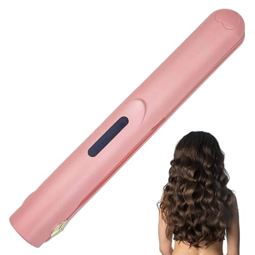 Rizador alisador de cabello inalámbrico portátil para retoques rápidos