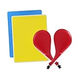 Yiju 4Pcs Taekwondo Training Set Kick Pads Kicking Rebreakable Taekwondo Breaking Boards for Sparring Sanda Birthday Gift, Red Yellow Blue