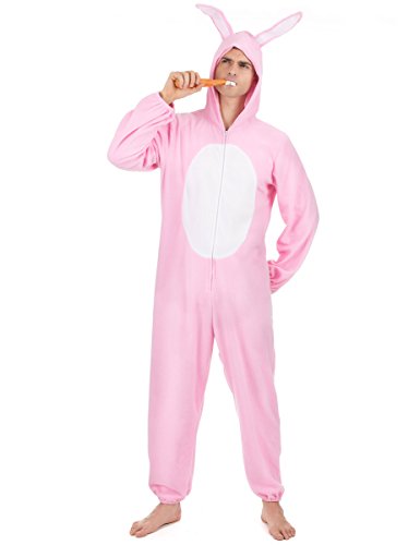 DEGUISE TOI - Déguisement Lapin Rose Homme - Standard