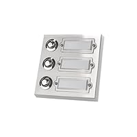 HUBER Flush-Mounted Doorbell Button 2 Sockets Stainless Steel - View #2