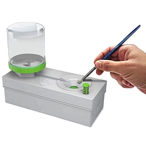 AAOCLO Nettoyant pour Pinceaux, Nettoyant pour Pinceaux, Fournitures d'art, Brosse à Huile De Recyclage De l'eau pour Peintures Acryliques, Aquarelles Et à Base d'eau. (Green)