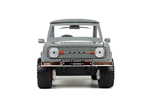 Jada Toys Just Trucks 1973 Ford Bronco 1:24 Gris miniatura 3