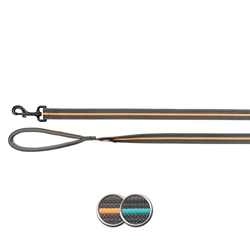 TRIXIE Fusion Gurtband, extra lang, L-XL, 1,80 m/25 mm, Graphit/Ozeanblau