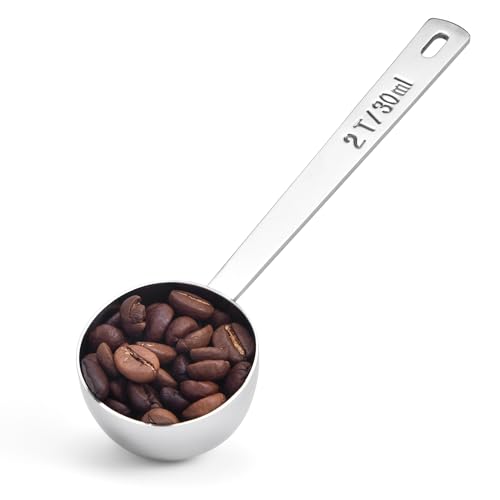 Lilybeam 5.98in Long Handle Coffee Scoop for Ground Coffee, 2Tbsp/30ml