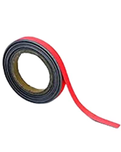 Tira magnética roja contra manchas: imán lavable de 15 mm x 10 m