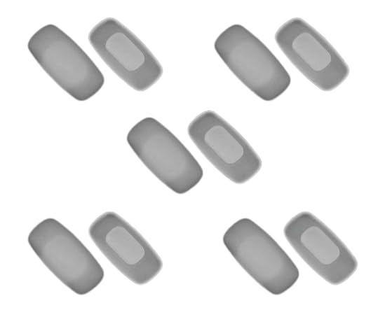 BEHLINE Sunglasses Nose Pads, Soft Silicone Push-in Eyeglass Nose Piece,Nose Guards Anti-slip Glasses Repair Kits Parts