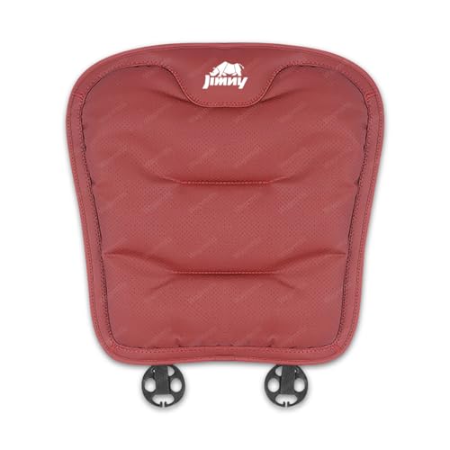 ジムニー 車用 シートカバーセット カーシートカバー 座布団 ジムニー JB64 JB74 車腰クッション ランバーサポート ファッション背もたれ 滑り止め 通気 運転席用 助手席用 リアシート (レッド,1個 前席シートクッション)