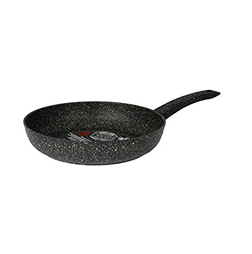 TidyHomz Grey Flonal's Pietra Lavica Saucepan Heat Resistance Durable & Scratch Resistance Simmering, sauteing, Boiling, braising Non Stick Coating with Dishwasher Safe 28 cm Diameter Saucepan