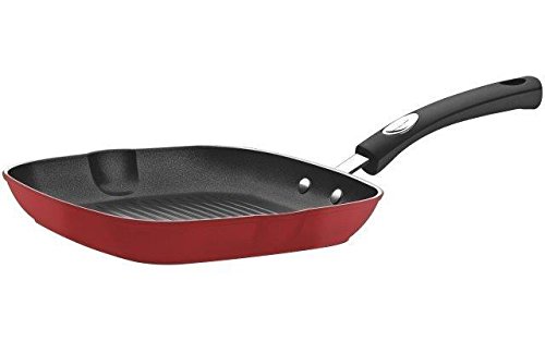 Bistequeira de Alumínio com Revestimento Interno de Antiaderente Tramontina Mônaco Vermelho 24Cm