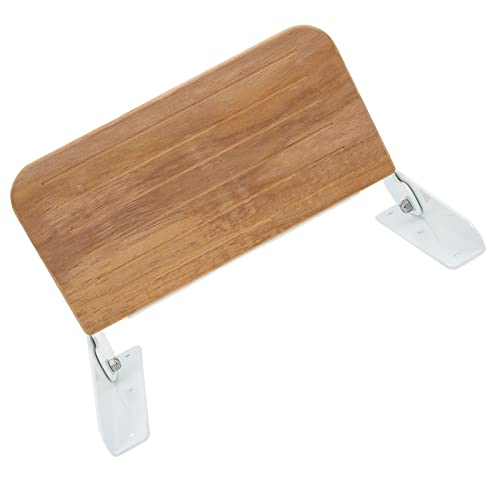 Wall Mounted Shower Seat Teak Wood Folding Footrest Pedal Marine Accessories for Ships Yachts RV Household