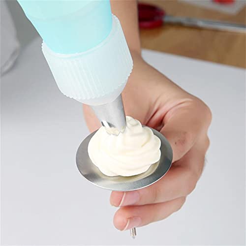 1 0PC / SET Siliconen DIY Icing piping crème gebak tas + 6 st cake nozzle tips decorating gereedschap + spijker lifter… - Image 5