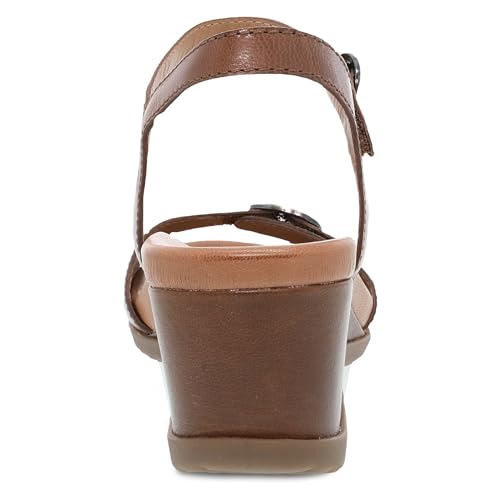 Image of Dansko Arielle Wedge Sandal for Women - Cushioned, Contoured Footbed for All-Day Comfort and Support - Adjustable Hook & Loop Strap with Buckle Detail - Lightweight Rubber Outsole