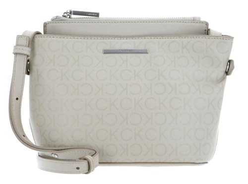 Sac à épaule bandoulière Calvin Klein Daily Dressed écru beige mono