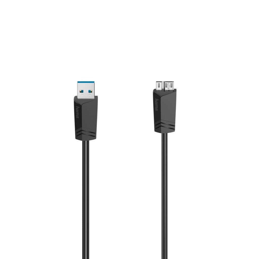 Hama USB Cable USB 3.2 Gen1 (USB 3.0) USB-A Male, USB-Micro-B 3.0 Male 1.5 m Black
