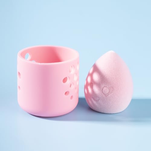 Image of PAC Mrs. Bounce (1 Pc)| Beauty Blender Makeup Sponge for Face Makeup | Velvet Soft Water Drop Shape for Foundation, Creams & Powders with Case | For All Skin Types - Soft, Reusable & Washable (Blue)