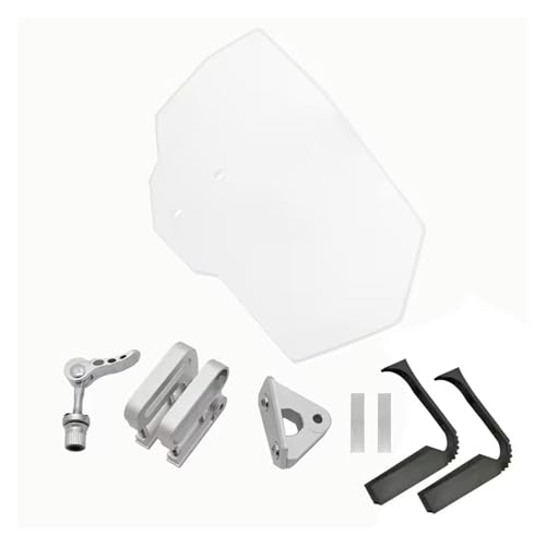 Déflecteur pare-brise moto contre la fatigue cervicale visière réglable claire pour Kawasaki