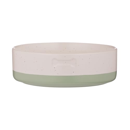 Mason Cash Pets Colour Dip Dog Bowl | 850ml Capacity | 18cm Stoneware Pet Bowl with Speckled Glaze Colour Dip Base & Debossed Bone Detail