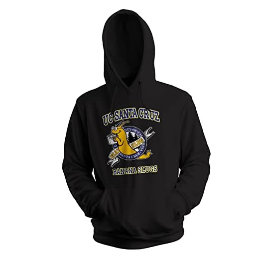 UC Santa Cruz Pulp Fiction Banana Slugs Unisex svart hoodie Size XXL