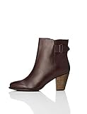  find. Casual Ankle Leather Botines, Rojo Plum, 40 EU