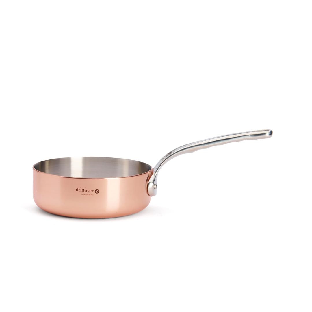 DE BUYER Sauteuse, Kupfer, Braun, 16 cm, 6230.16, Kupferbraun