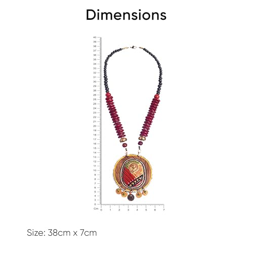 Image of Handcrafted Tribal Dhokra & Floral Charm Necklace Collection | Artisan Brass, Glass & Contemporary Statement Necklaces for Women | Ethnic, Elegant & Artistic Jewelry
