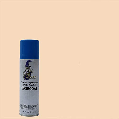 Dip Wizard Hydrographic Paint 12 Ounce Aerosol Spray Can Base Coat Hydro Graphic Film Water Transfer Printing Hydro Dipping Dip Paint (Ivory Tusk)