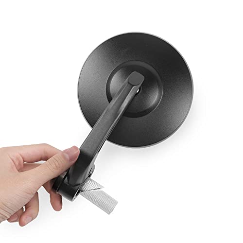 KiWAV バーエンドミラー ボブ 黒 丸型 7/8インチ中空式ハンドルに取付可能(内径14−20mm対応) 左右セット
