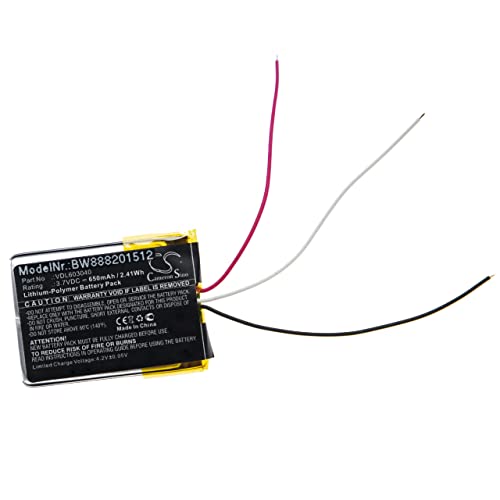 Batterie 650mAh CS-MRS300SL Compatible Marshall Major II, Major III, MID - Remplace VDL603040